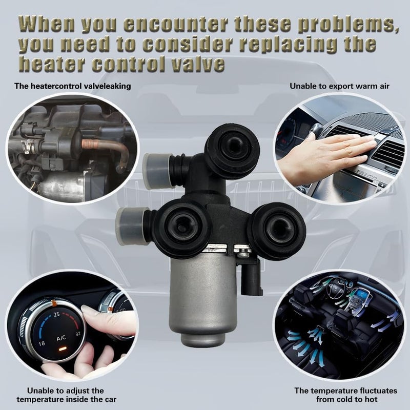 HOAVEED HVAC Heater Control Valve Compatible with BMW 3 Series 323i 325i 328i 330i 335i, 5 Series 525i 530i, X3 2.8i 3.0i, Z8 (1999-2010) – Replaces 64118369805, 64118369806, EHV106 - Image 5